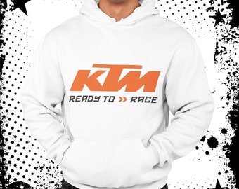 thumbnail image 2 of Just Ride Custom Number Plate Hoodie – Motocross Sweatshirt, KTM Orange, S-3XL 2 of 4