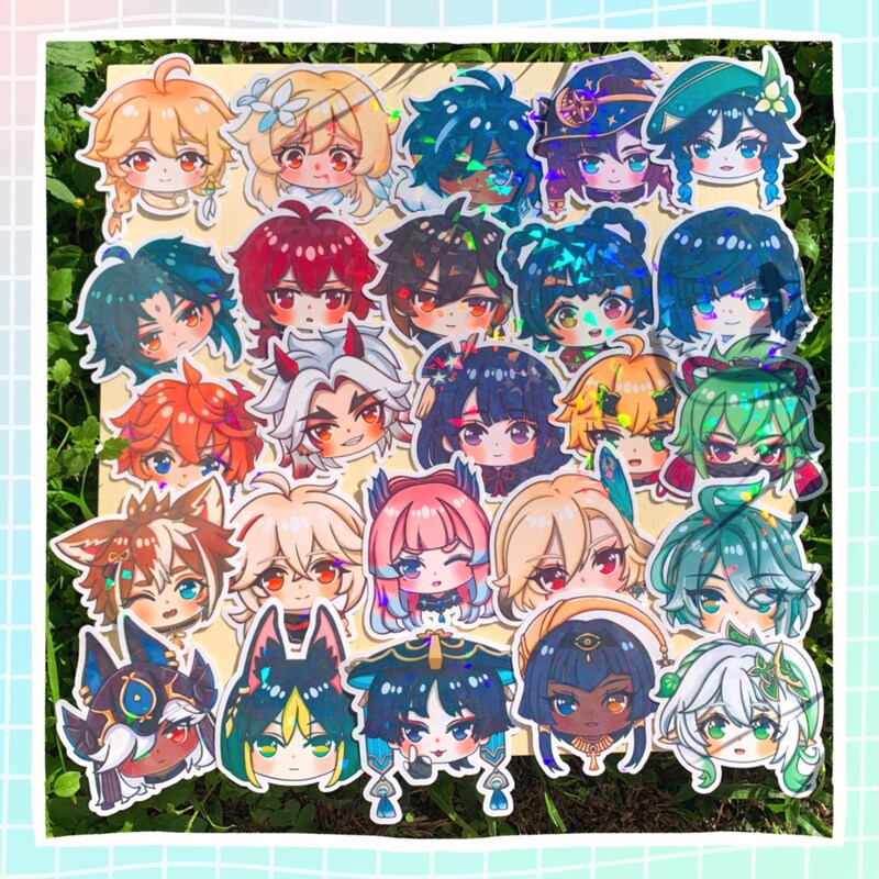 Genshin Stickers - Etsy
