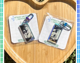 Attack on Titan Levi en Eren Eye iriserende sleutelhangers | Seizoen 4 Shingeki No Kyojin-sleutelhangers!