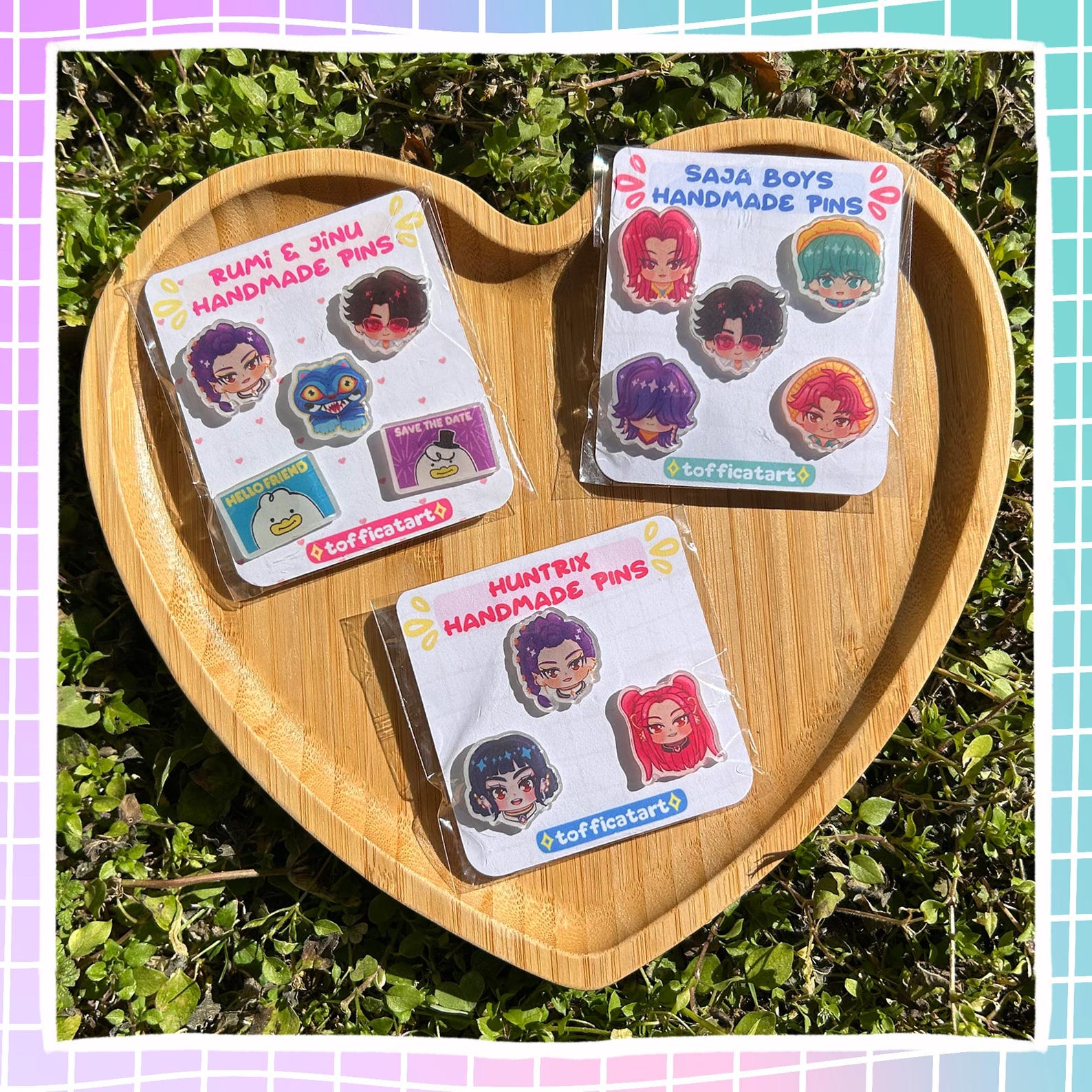 Kpop Demon Hunters Chibis! Rumi and Jinu! Huntrix Pins! Saja Boys Pins ...