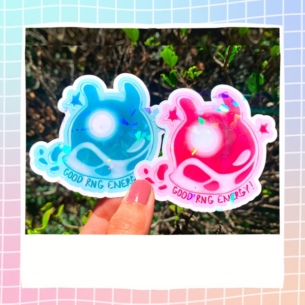 Positivity Seelie Stickers! | Good RNG! Win your 50/50! Use Your Resin! | Holographic Water Resistant Genshin Inspired Seelie Stickers