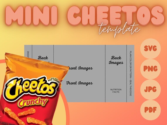 Mini Cheetos Wrapper 1oz Template Digital Download Canva - Etsy