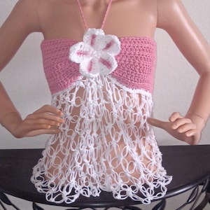 Handmade Crochet Tube Top/Solomon Knot Top/ Lovers Knot Top/ Lace Top/Beach Coverup/Halter Summer Top Lace/Concerts/Festive/Corset Back