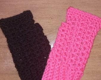 Crocheted  fingerless gloves, arm warmers