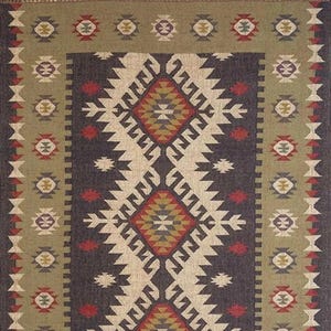 Alfombra Kilim de yute y lana tejida a mano, estilo bohemio, para pasillo, sala de estar, cálida alfombra india hecha a mano para invierno. imagen 3