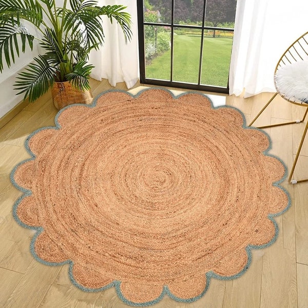 Round Jute Rug Etsy