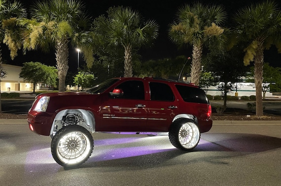 Quad Row Wheel Lights LED Pure White Wheel Lights For Trucks And Cars Waterproof
