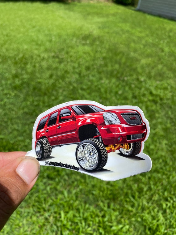 Squatted Truck Vinyl Sticker Etsy