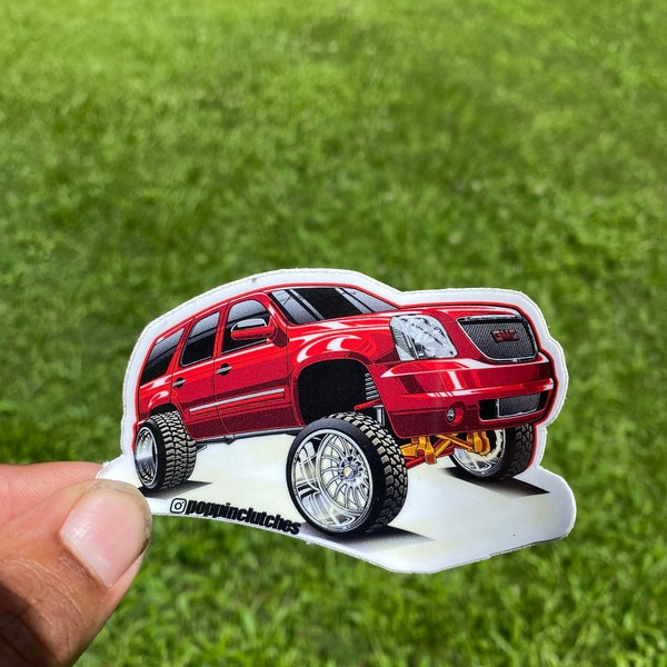 Squatted Truck Vinyl Sticker