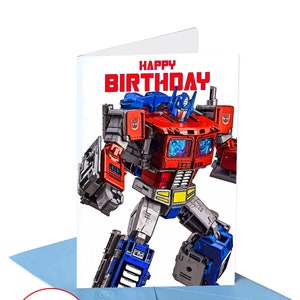 Optimus Prime Transformers Birthday Card,rescue Bots,instant Download ...