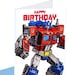 Optimus Prime Transformers Birthday Card,rescue Bots,instant Download ...