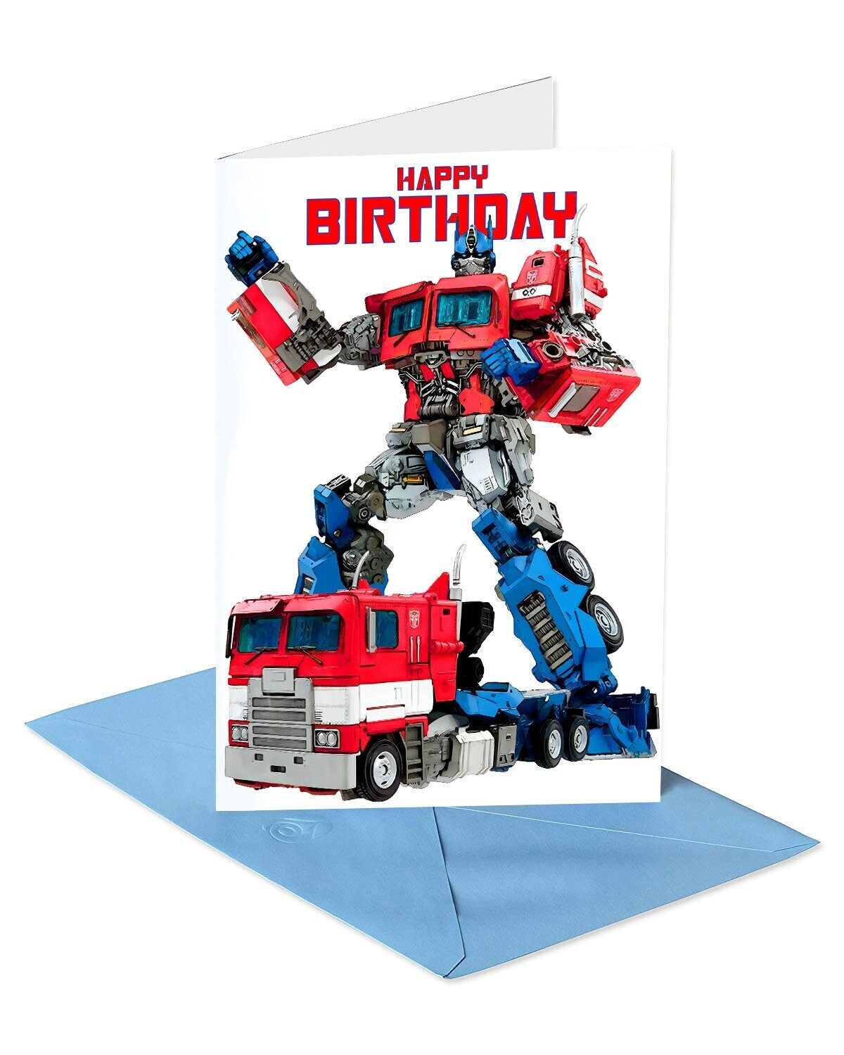 Optimus Prime Birthday Card,rescue Bots, Instant Download,super Hero ...