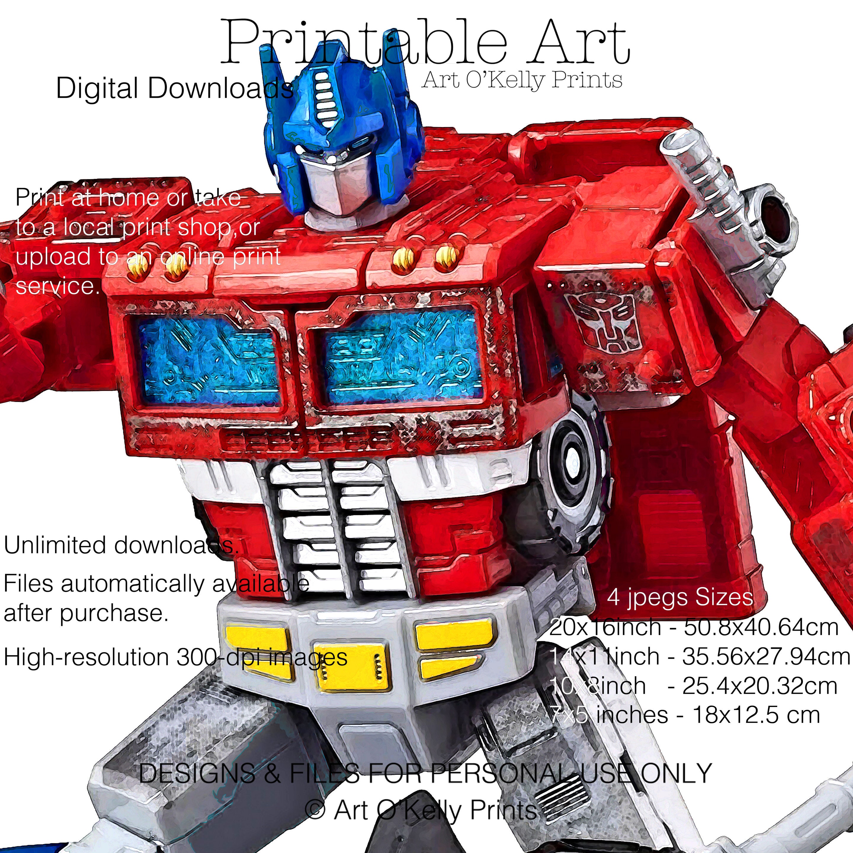 Transformers PRIME. Optimus Prime .(Print)