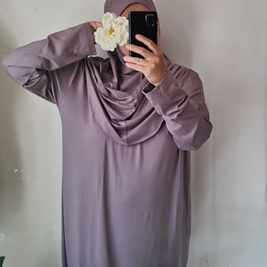 Prayer clothing / abaya gift set / clothes for prayer / prayer dress / plus size one piece pray clothes / cotton prayer robe/ prayer abaya