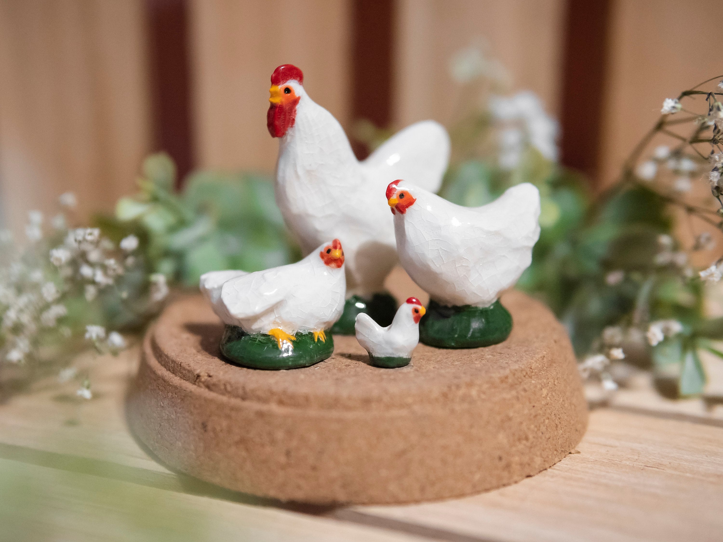 Alasitas Chicken Miniature Ceramic Figurine Gift of Love