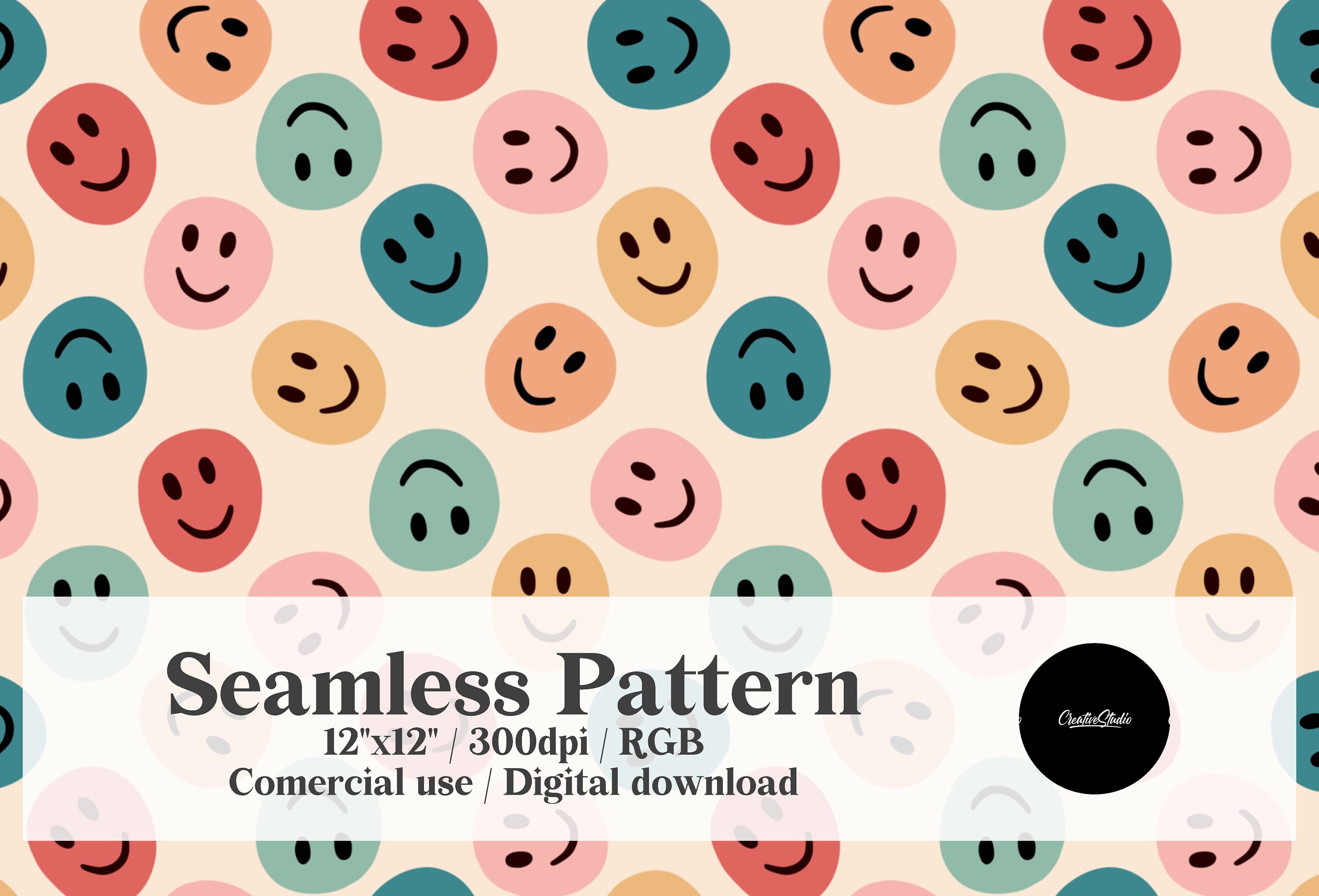 Premium Vector  Funny smile dope faces seamless pattern psychedelic  surreal techno melt smile background trippy smiley faces techno melting  smile face cartoon background wallpaper concept art y2k aesthetic