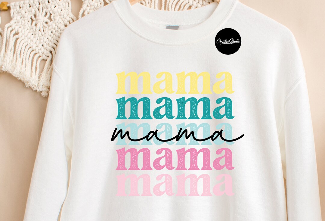 Mama Distressed Stacked Png Sublimation Designs Mama - Etsy