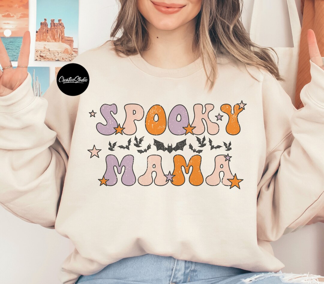 Spooky Mama Png Spooky Mini Png Halloween Sublimation - Etsy