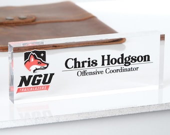 Placa de acrílico personalizada para oficina: decoración de escritorio con logotipo personalizado