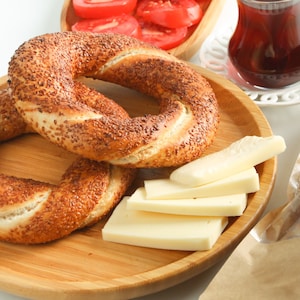 Turkish Sesame Bagel, Turkish Simit, Sesame Bagel , Patisserie, Baked Goods, Plain Bagel, Sesame, Daily Fresh Shipment, Gourmet Gift