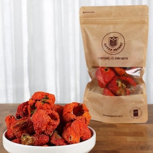 Dried Stuffed Peppers, Natural Vegetable, Dried Pepper in Sunlight, Turkish Dolma, Naturally Dried Peppers in the Sun, Healthy, 15 Pieces