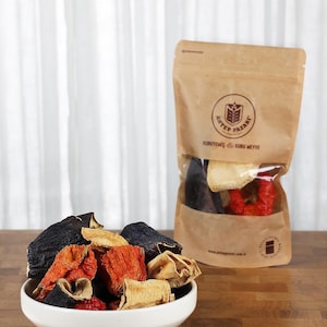 Mixed Dried Stuffed Vegetables, Natural Vegetable, Dried in Sunlight, Turkish Dolma, Naturally Dried Zucchini, Pepper, Eggplant, 15 Pieces