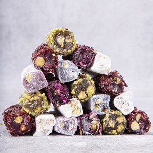 Assorted Wick Turkish Delight , Turkish Premium Gift, High-Quality Turkish Delight, Healthy Snack, Gift for Holiday, Sweet Gourmet Gift Box