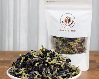 Butterfly Pea Flower Tea, Blue Tea, Organic Herbal Tea, Ultraviolet Tea, Blue, Loose Leaf Whole flowers, Gift for Holiday, Premium Gift