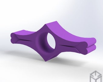 Marcapáginas, sujetapáginas de libro con agarre para el pulgar, archivo STL impreso en 3D, descarga digital.
