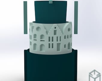 Archivo STL para moldes de velas, impresión 3D de epoxi de silicona y hormigón (descarga digital)