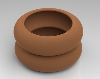 Vase STL File, 2 Rolling Detail Vase , Digital Files for 3D Printers