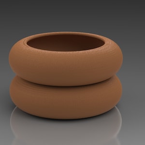 Vase STL File, 2 Rolling Detail Vase , Digital Files for 3D Printers