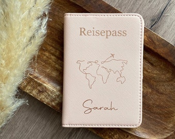 Reisepass inkl. Kofferanhänger • personalisiert • Reisepasshülle