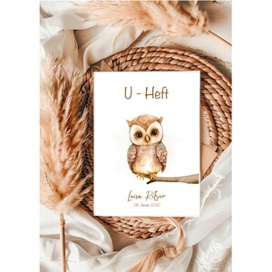 U-Heft • Impfpass • Reisepass • Hülle • Eule •