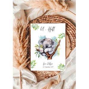 U - Heft Hülle & Impfpass Hülle Koala • Safari  • personalisiert • Dschungel