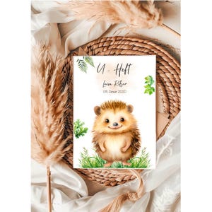 U-Heft • Impfpass • Reisepass • Mutterpass • personalisiert • Igel • Waldtiere •