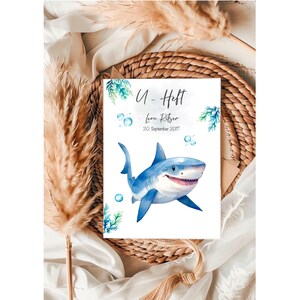 U-Heft • Impfpass • Reisepass • Mutterpass • Hai • Unterwasserwelt • Fische • Meer