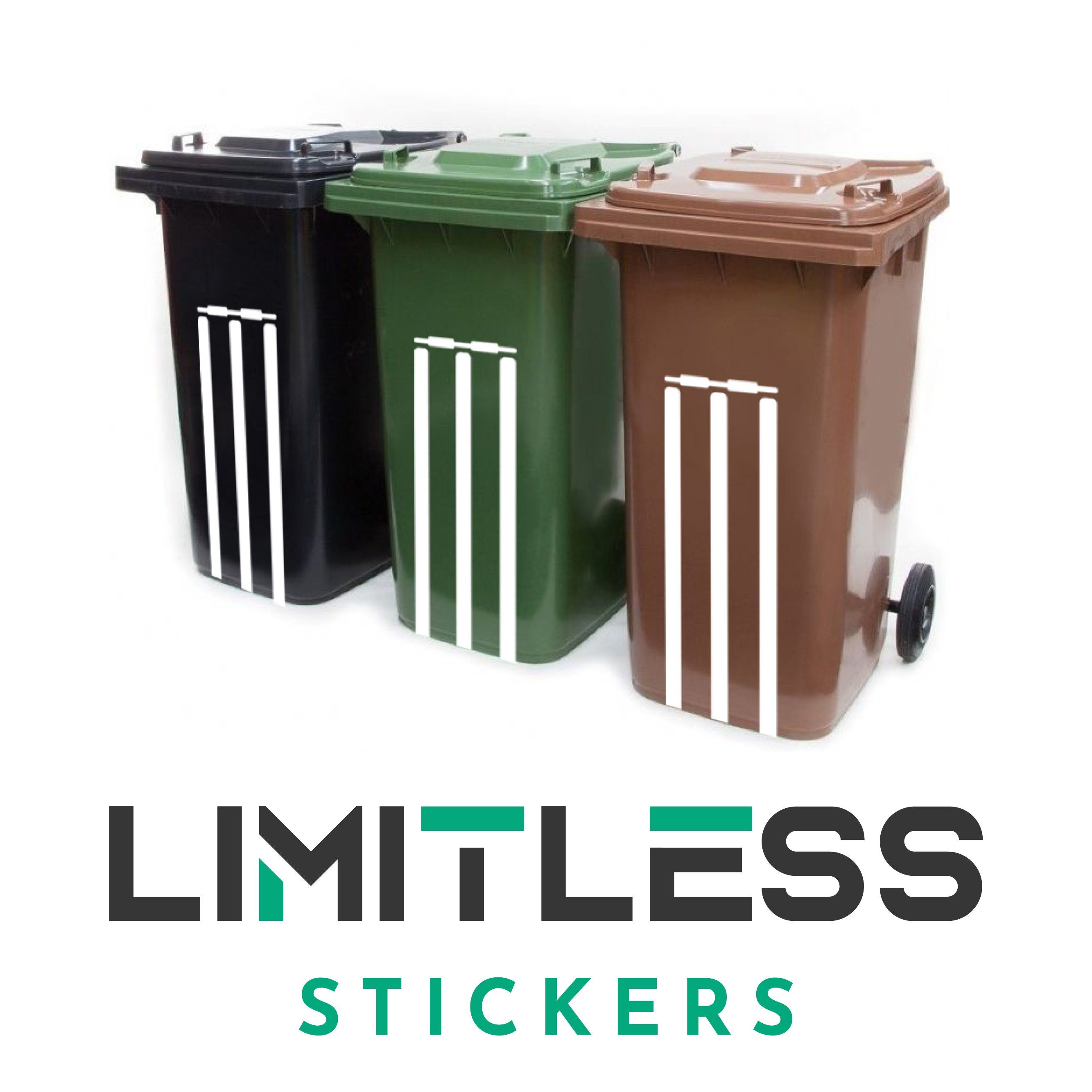 Stump Sticker WHEELIE BIN Cricket Stump Single Sticker | Etsy UK