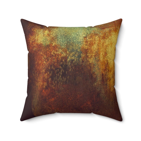 Rust Colored Abstract Throw Pillow Cover Contemporary Couch Pillow Case Burnt Orange Pillow Sofa Designer Pillow Covers Sunbrella Pillow Etsy