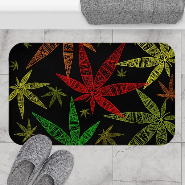Weed Leaf Bath Mat - Etsy