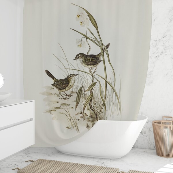 Bird Shower Curtain Etsy