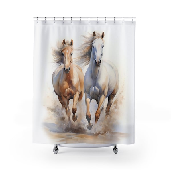 Horse Shower Curtain Etsy