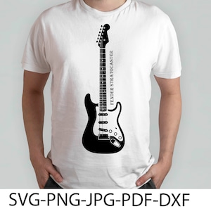Fender Stratocaster Svg,clipart, cricut, Svg,Png,Dxf,Pdf,Jpg, download digitali