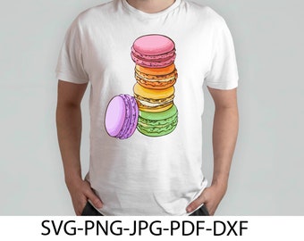 Macarons Svg,clipart, cricut, Svg,Png,Dxf,Pdf,Jpg, digital downloads