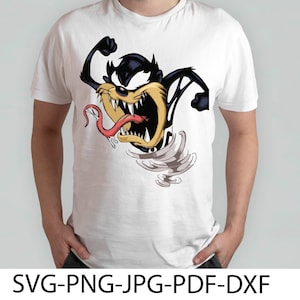 Diabo da Tasmânia Svg, clipart, cricut, Svg, Png, Dxf, Pdf, Jpg, downloads digitais