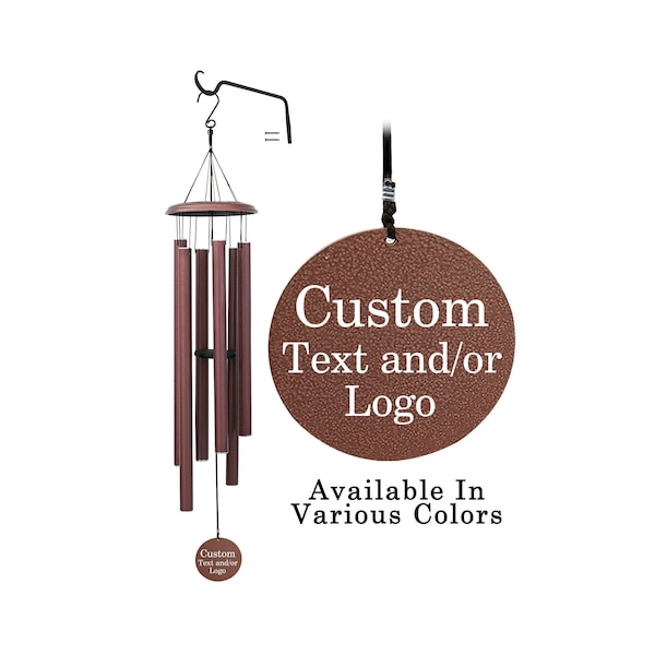 Personalized Wind Chime - Custom engraved Windchime - Wedding Gift - Memorial Gift - Retirement Gift - Gift for Mom - Mother's Day Gift