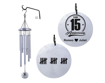 Custom 15th Anniversary gift, Traditional fifteenth anniversary gift, Gift for husband, Gift for wife