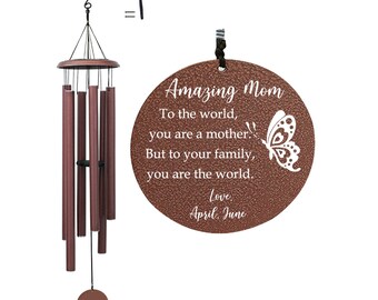 Custom Wind Chime for Mom - Personalized Gift - Gift for Mom - Mother's Day Gift - Home Decor