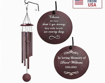 Personalized Memorial Wind Chime - Sympathy Gifts - Loss of Loved One - Customized Windchime - Remembrance Gift
