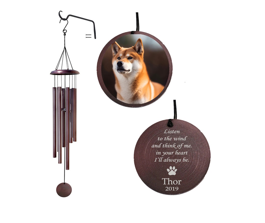 Personalized Wind Chimes Pet Memorial Gift Chime Always in Your Heart